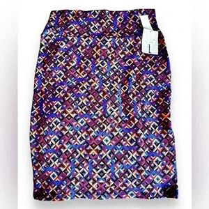 Lularoe large multicolor pencil skirt. NWT‎